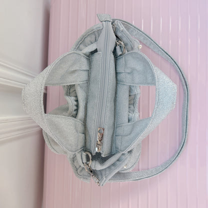 予約 ミディフリルバッグ Pearlette Bebe【ラメ】