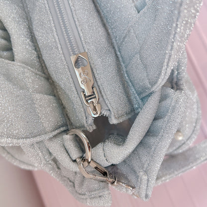 予約 ミディフリルバッグ Pearlette Bebe【ラメ】