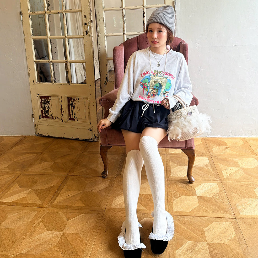 ニットトート+巾着 Dolce Perle