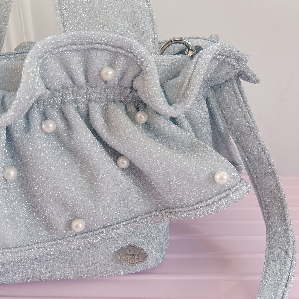 予約 ミディフリルバッグ Pearlette Bebe【ラメ】