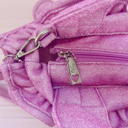 予約 ミディフリルバッグ Pearlette Bebe【ラメ】