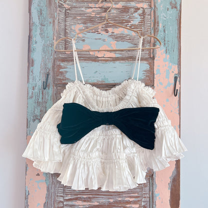 予約★Opulent Bowキャミソール  アイボリー