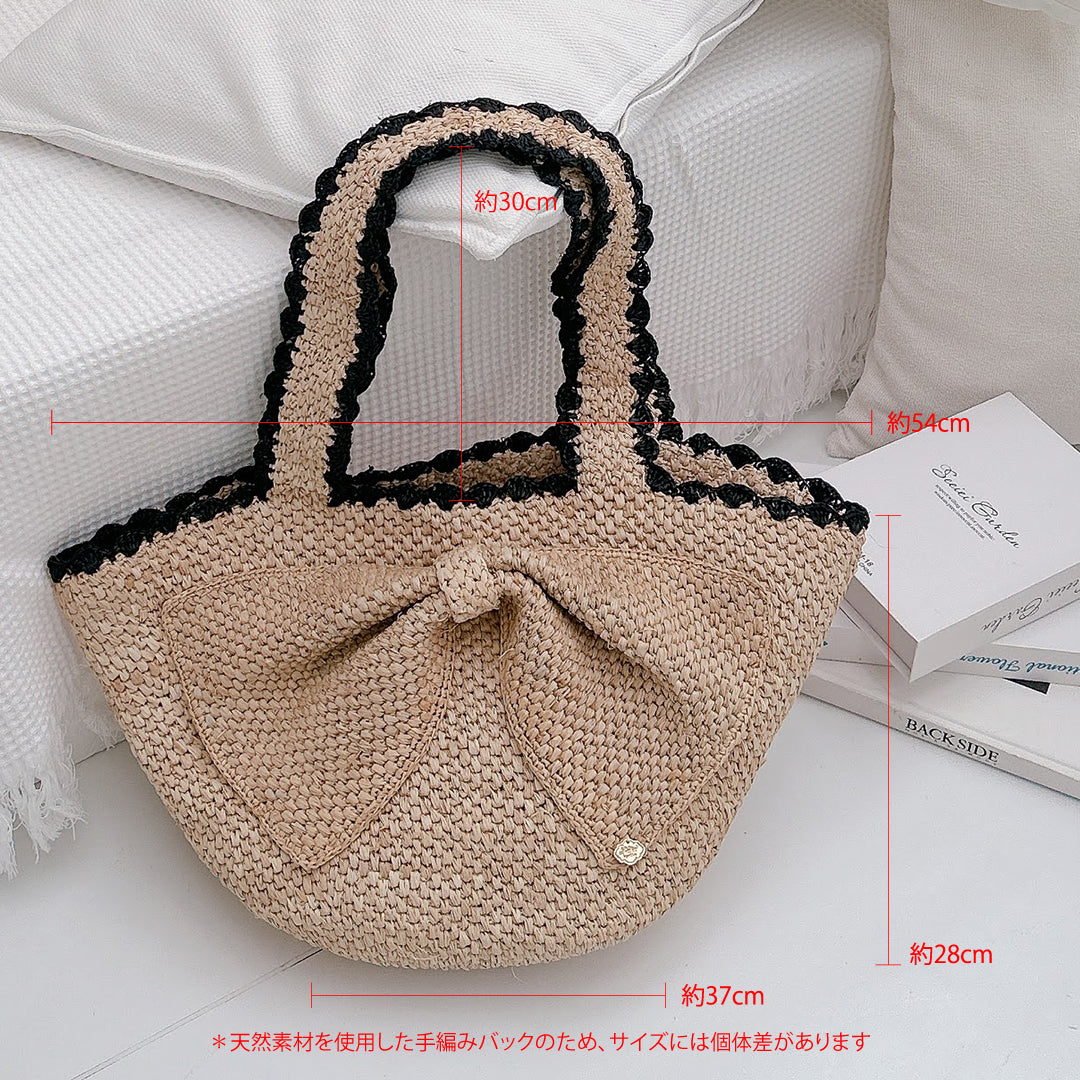 バスケットトート Coco Bow