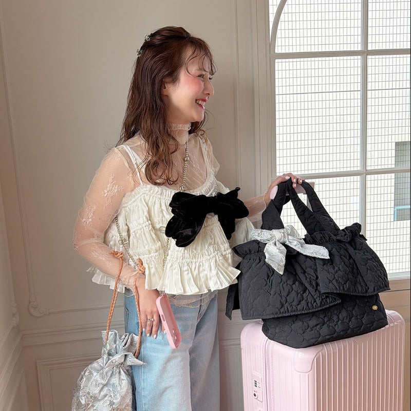 予約★Opulent Bowキャミソール  アイボリー