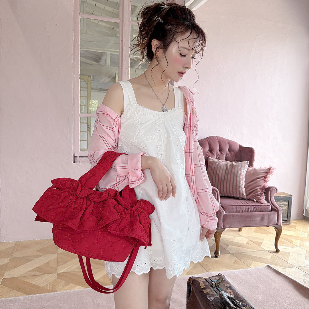 ★Pinkish Gridシャツ