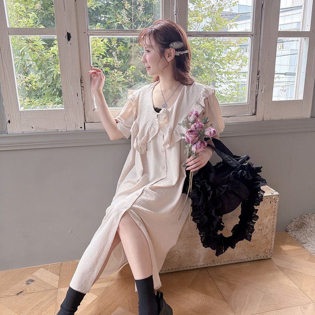 ★Petal Collar シャツドレス