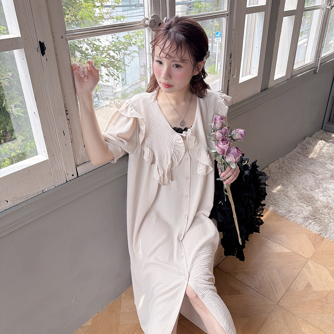 ★Petal Collar シャツドレス