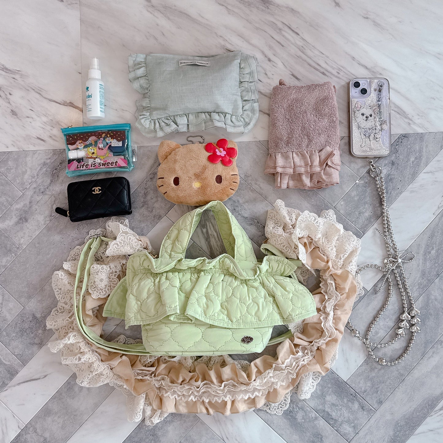 ミディフリルバッグ Moroccan Bebe