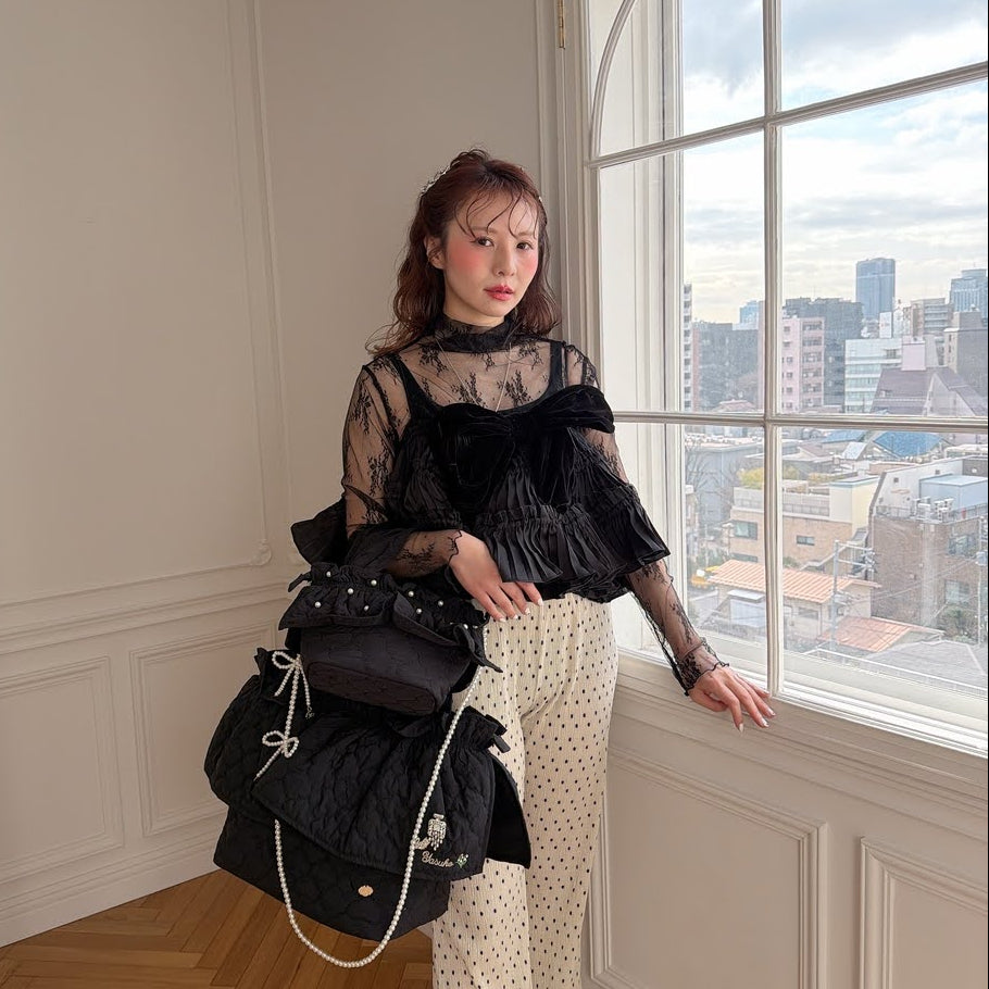 予約★Opulent Bowキャミソール  アイボリー