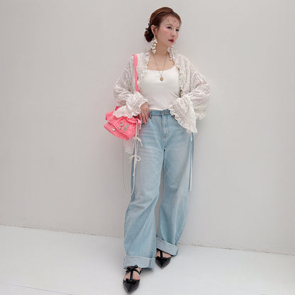 White Muguet Drop-ピアス/イヤリング
