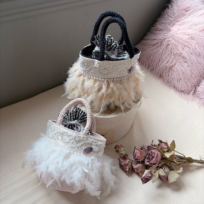 ニットトート+巾着 Dolce Perle