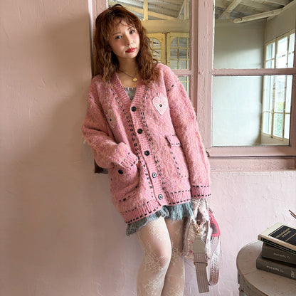 ★Wicked Pink Cardigan