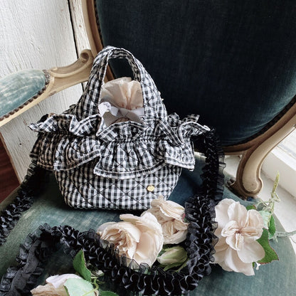 フリルバッグ Quilting Frill Bebe ミニ/レギュラー【ギンガム】