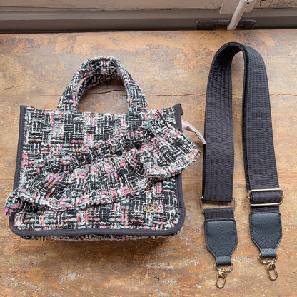 スクエアトート Tweedy Frame Tote