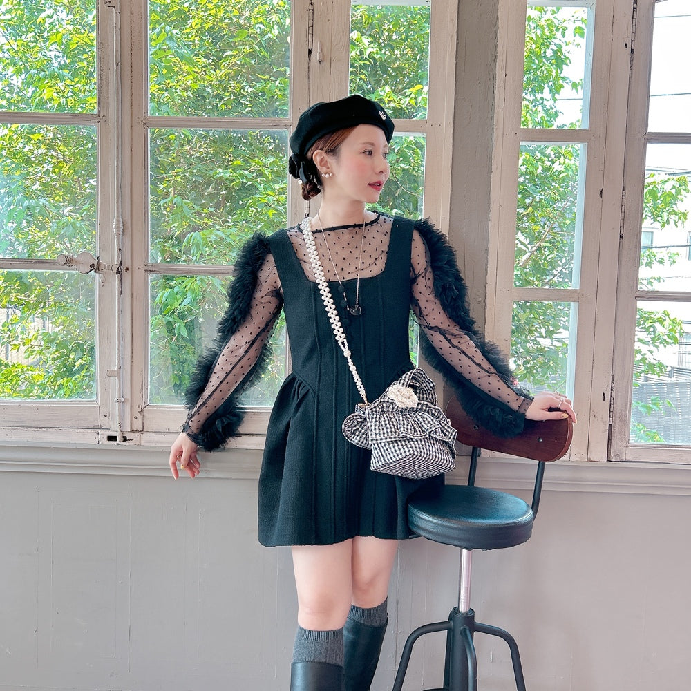 フリルバッグ Quilting Frill Bebe ミニ/レギュラー【ギンガム】