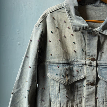 ★Confetti Gems Denim Jacket