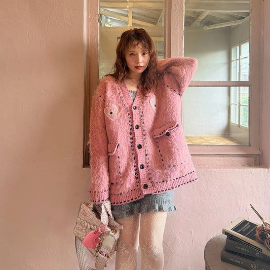 ★Wicked Pink Cardigan