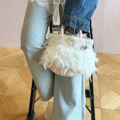 ニットトート+巾着 Dolce Perle