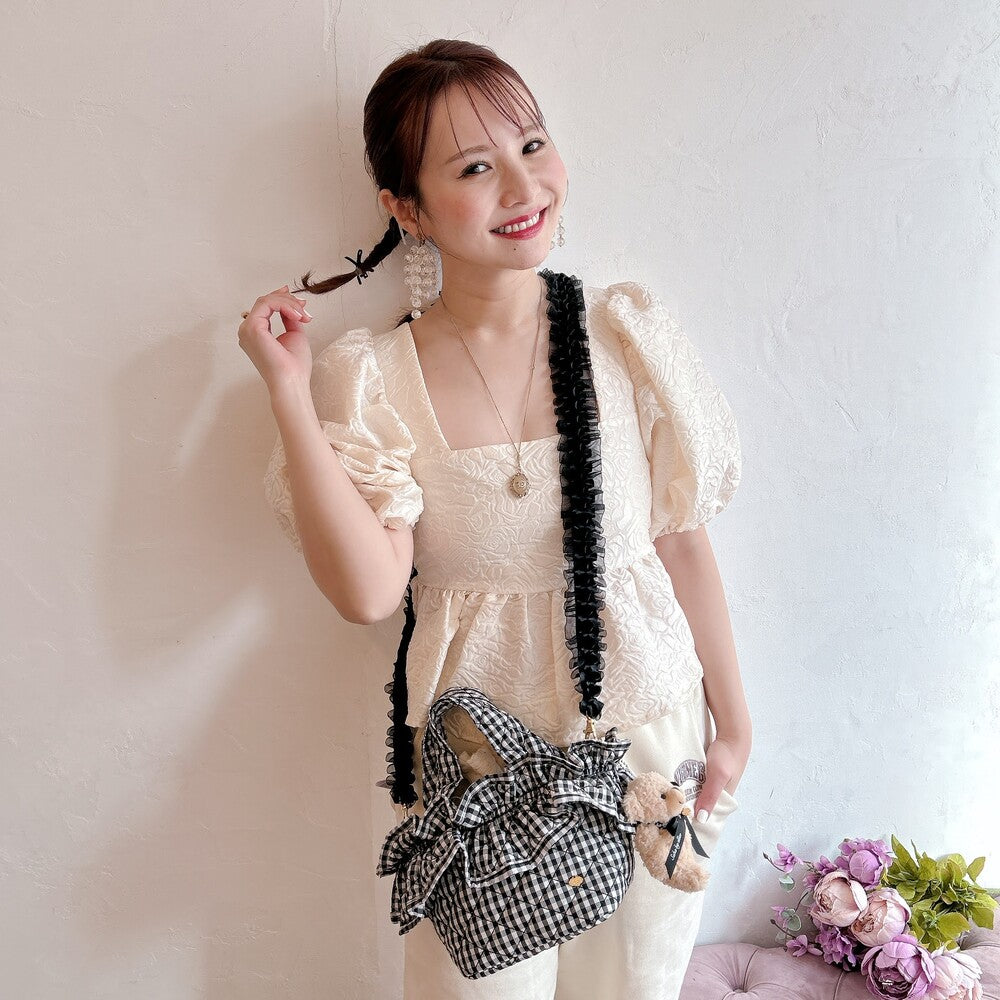 フリルバッグ Quilting Frill Bebe ミニ/レギュラー【ギンガム】