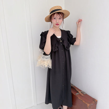 ★Petal Collar シャツドレス