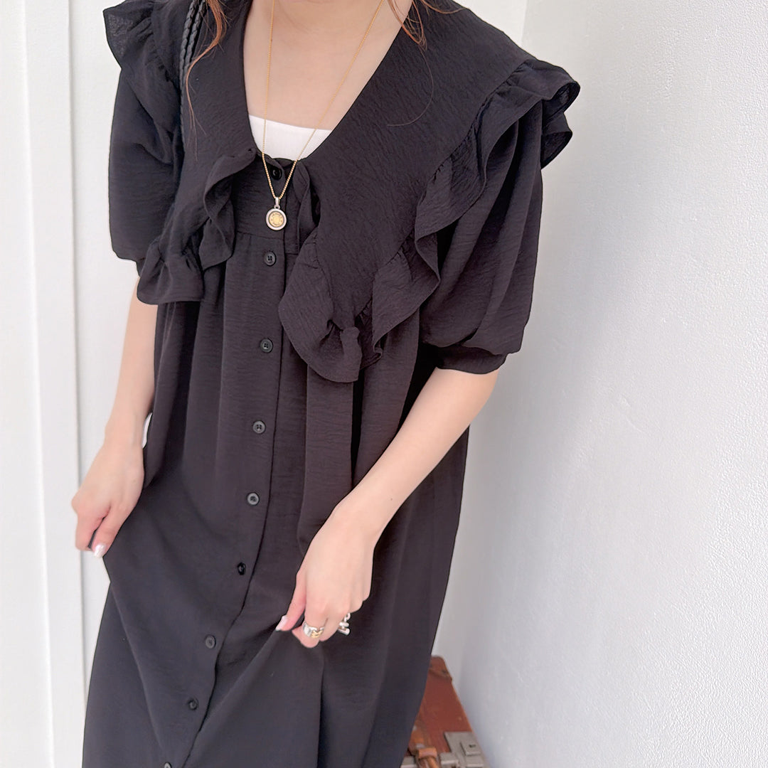 ★Petal Collar シャツドレス