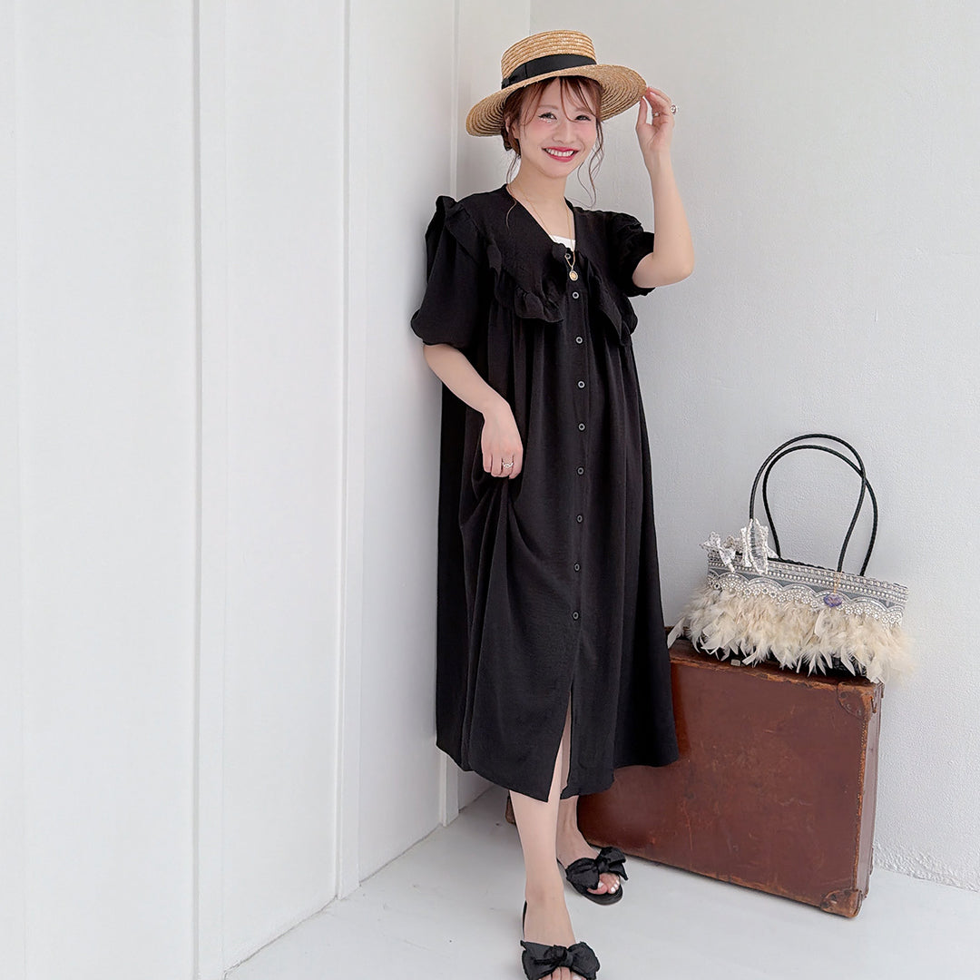 ★Petal Collar シャツドレス