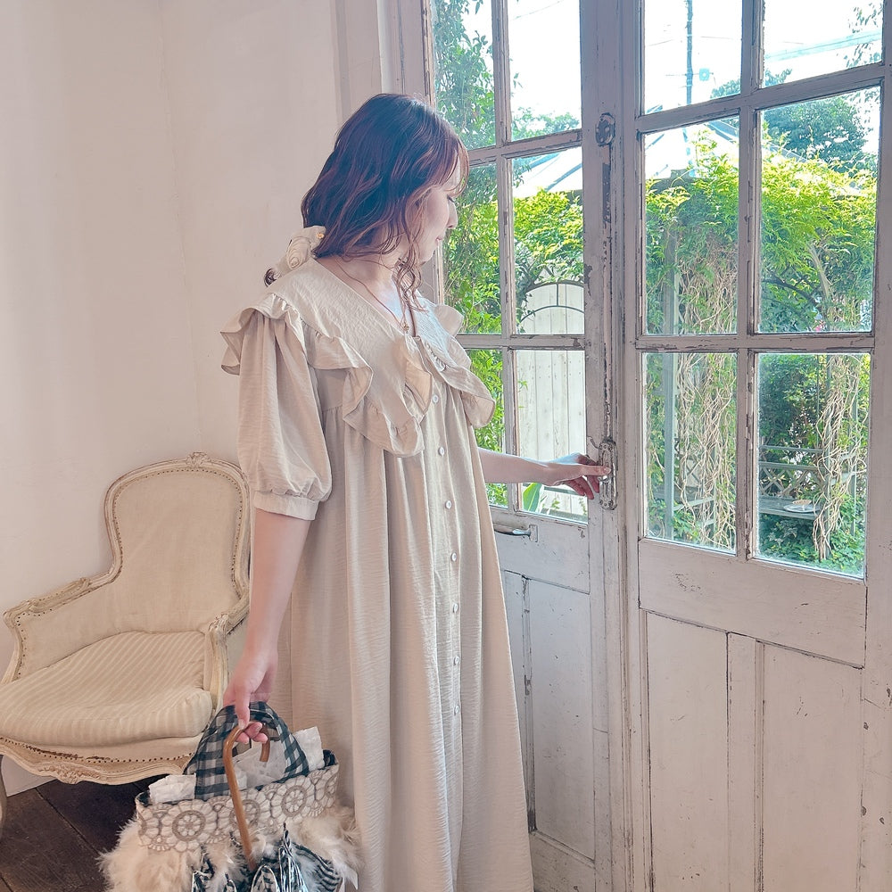 ★Petal Collar シャツドレス