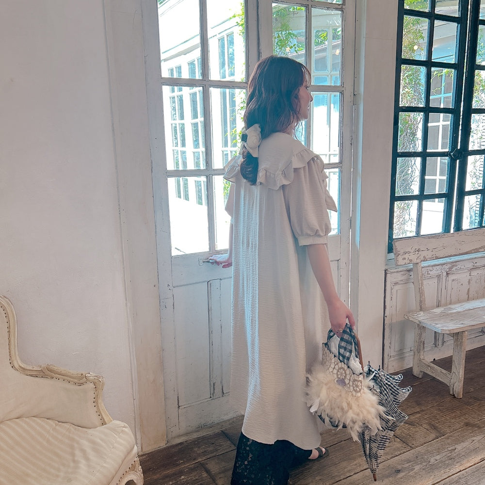 ★Petal Collar シャツドレス