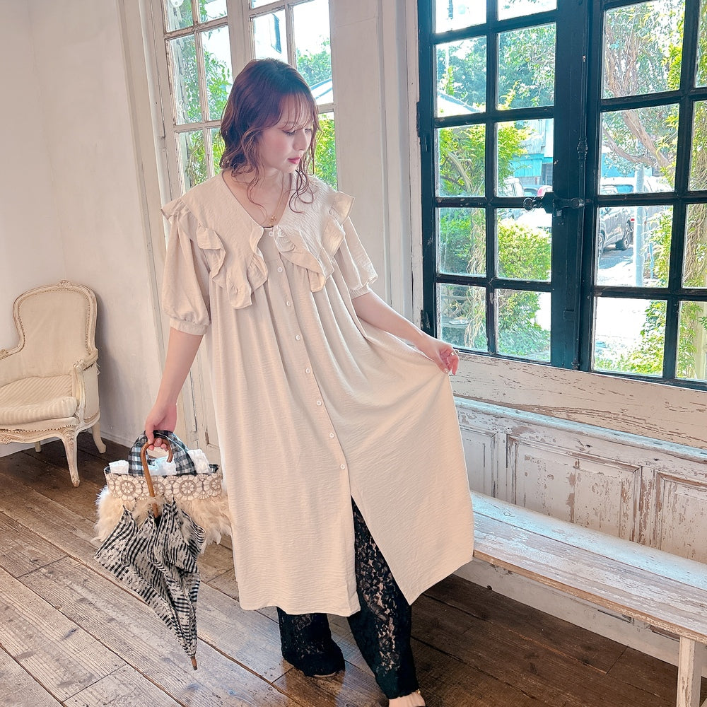 ★Petal Collar シャツドレス