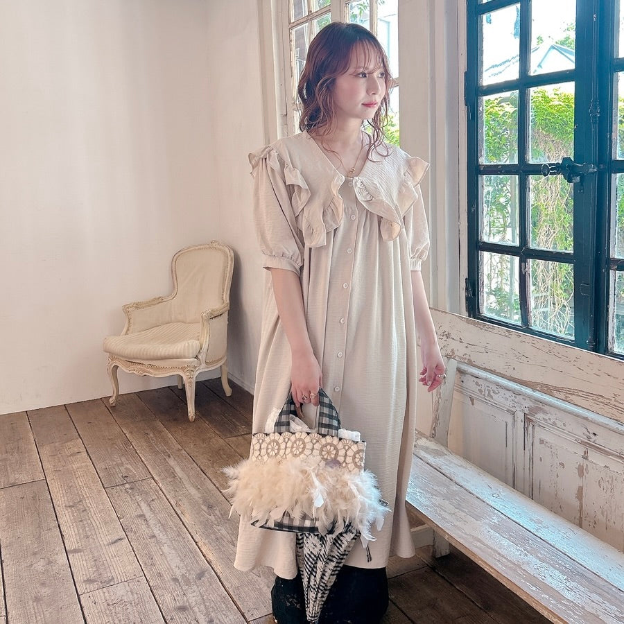 ★Petal Collar シャツドレス