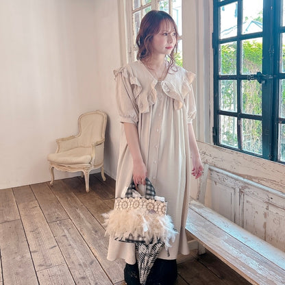 ★Petal Collar シャツドレス