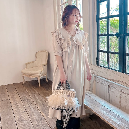 ★Petal Collar シャツドレス